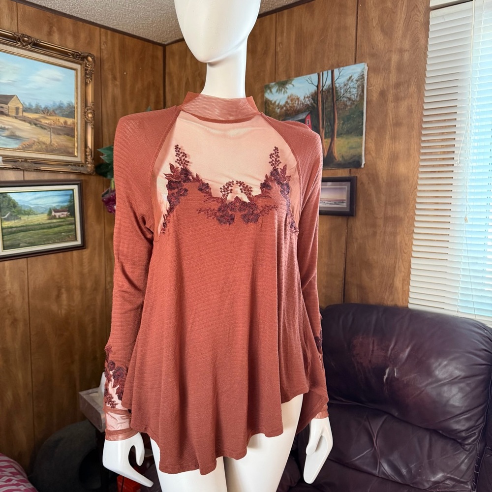 Free People Boho Lace Tunic